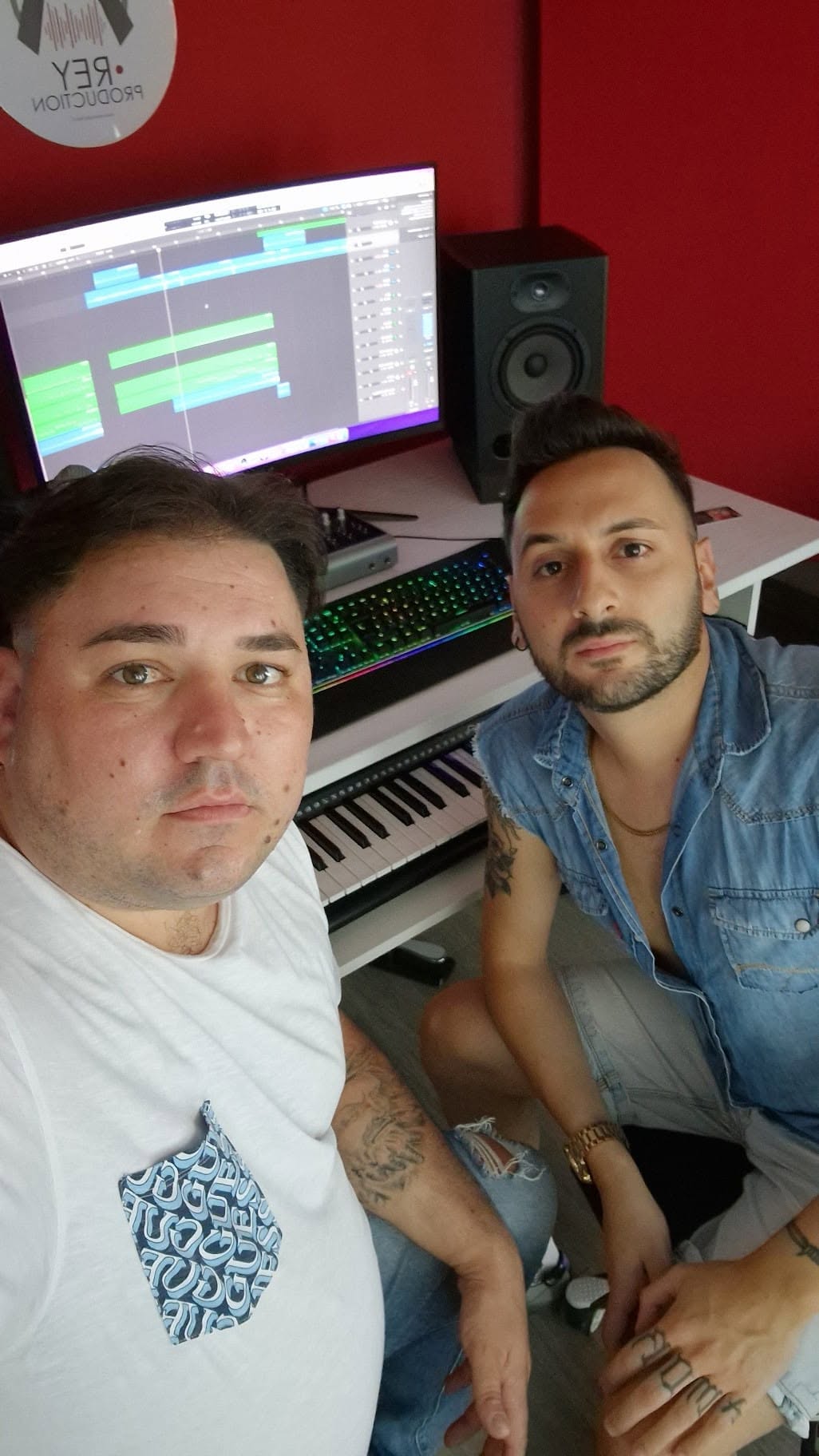 Gianni Pirozzo con Seby Rey in studio